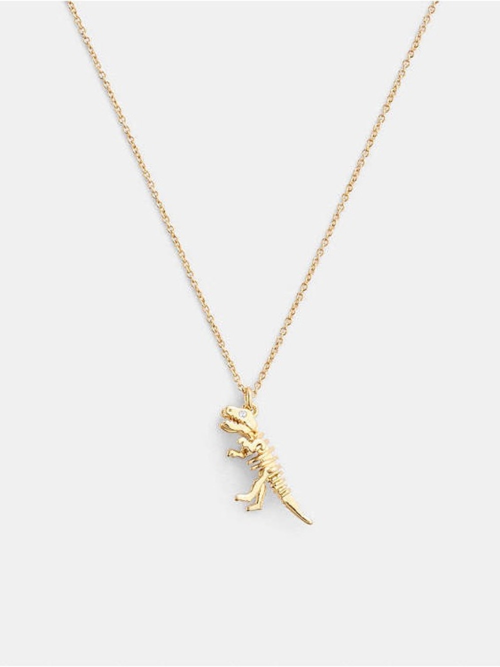 Coach Skeletal Rexy Pendant Necklace
